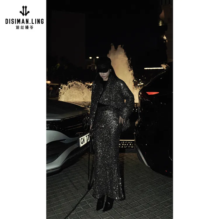 【迪丝嫚苓】90%白鹅绒羽绒服气质显瘦时尚秋冬季时尚百搭原创设计