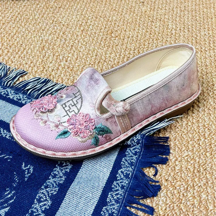 步源轩【绣春晖】布鞋绣花鞋女新中式软底防滑中国风汉服单鞋女款