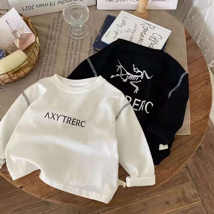 男童长袖T恤春秋季2025新款韩版百搭打底衫纯棉卡通中小童上衣