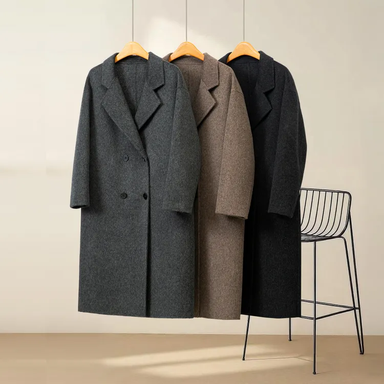 【极简大女主】四粒扣简约大气百搭宽松大码羊毛大衣