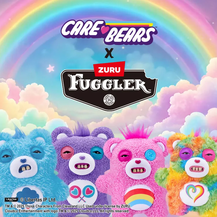 FUGGLER×爱心熊联名正版系列玩偶丑萌可爱毛绒公仔送闺蜜生日礼物