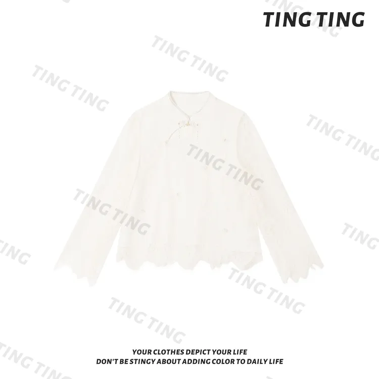 【婷婷】《海棠铺绣》细腻！蕾丝内搭小上衣 TTY2SQ782【Q】