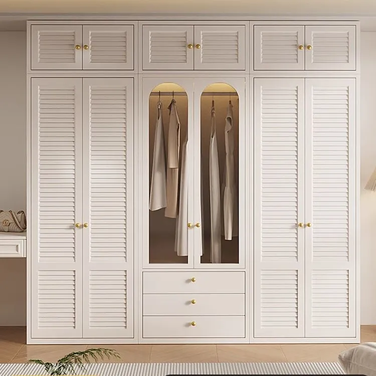 家用儿童卧室无甲醛钢制衣柜收纳柜家用出租房大容量衣橱储物柜