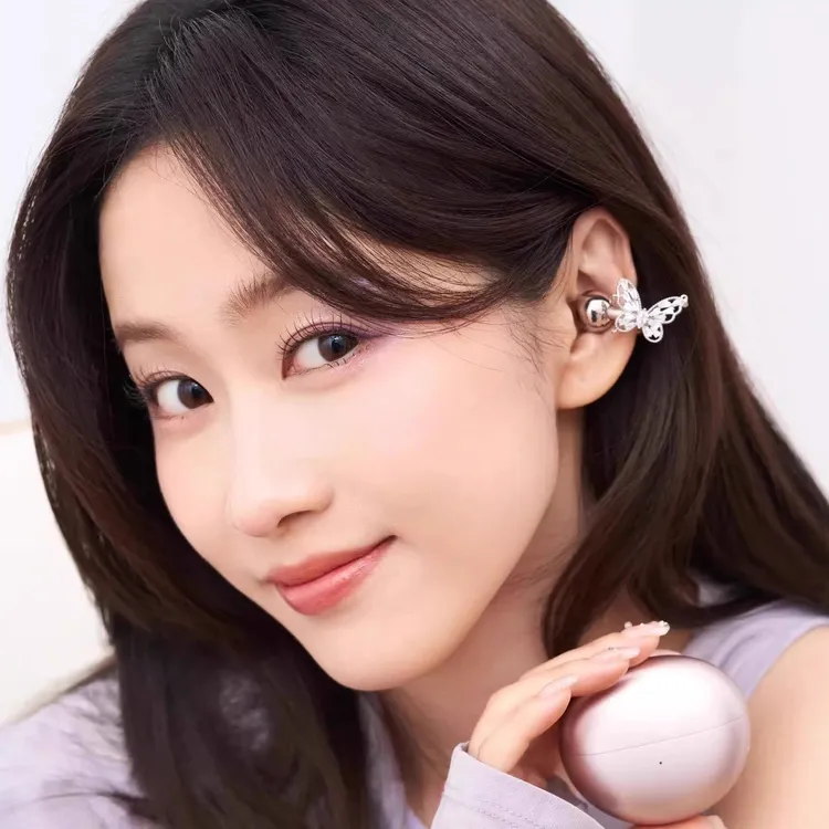 耳饰适用于reeclip耳机DIY扣镂空镶嵌蝴蝶满钻小