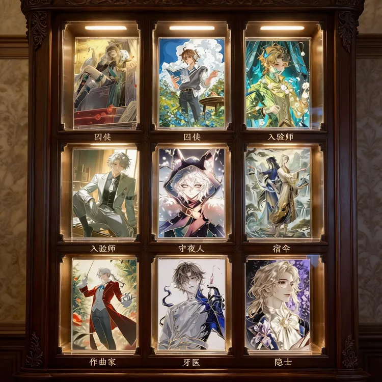 《第5人格盲盒现货蓝色》亚克力镭射线砖10*15*0.5cm