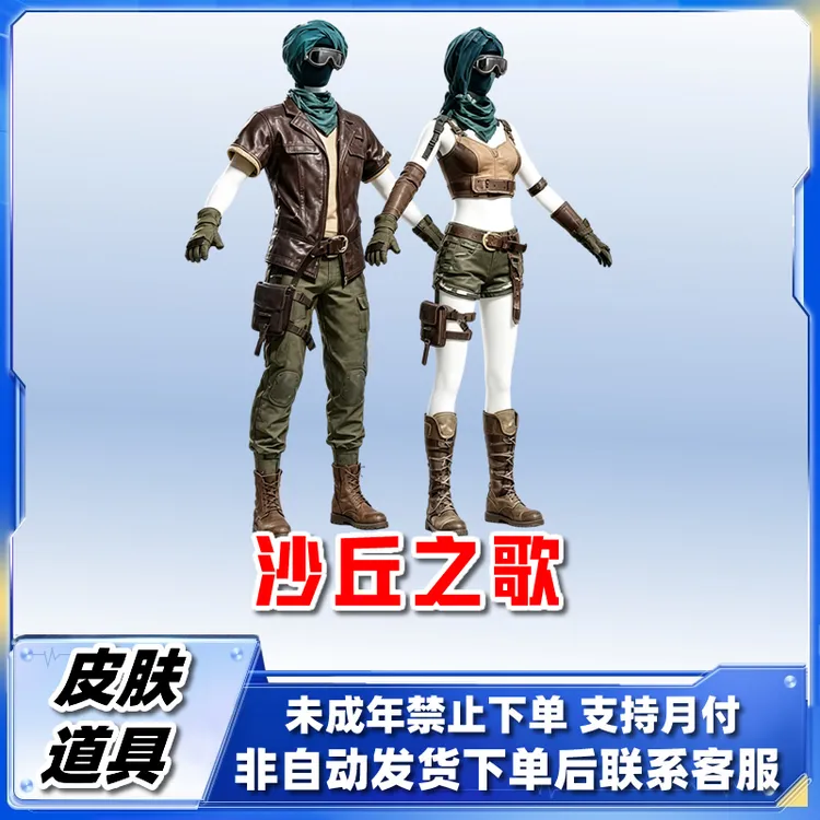 和平精英皮肤小店入口集市吃鸡衣服直出售沙丘之歌禁止未成年下单