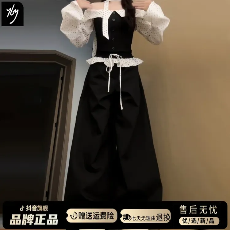 韩系流行2025超火穿搭一整套早秋季新款爆款高级感两件套装女春秋