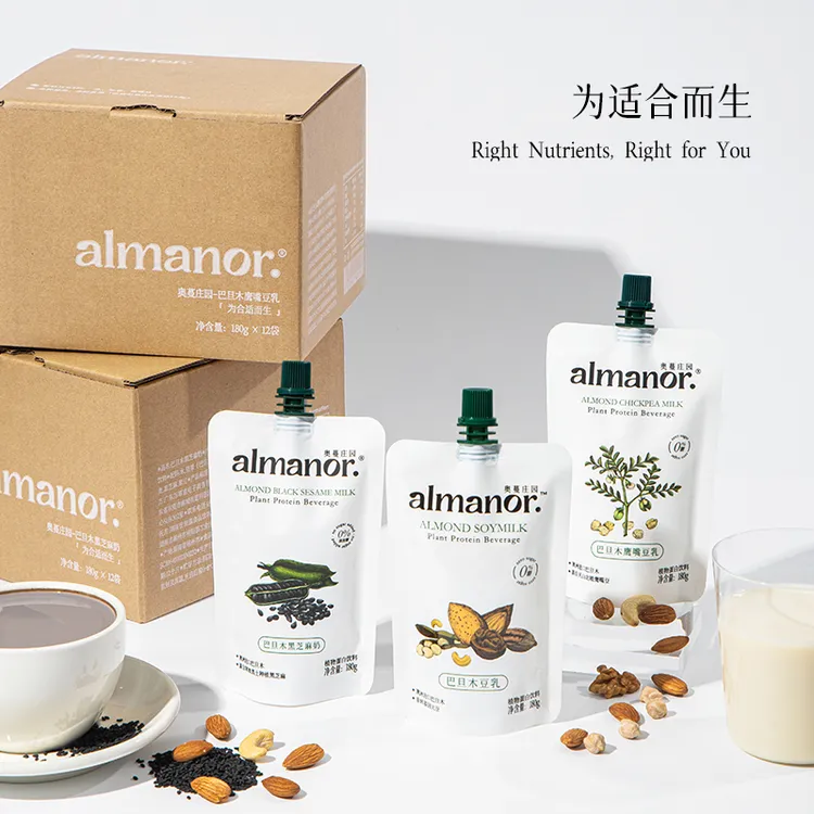 【直播】almanor奥蔓庄园豆香满溢组合巴旦木豆乳鹰嘴豆乳黑芝麻奶
