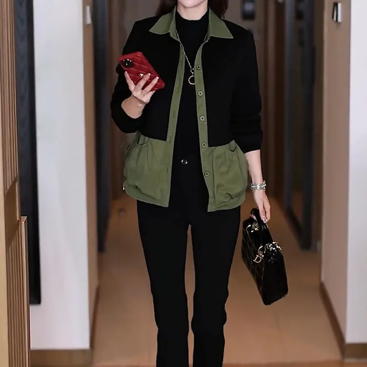 时尚气质百搭短款衬衣外套2025秋季新款宽松显瘦小个子洋气上衣女