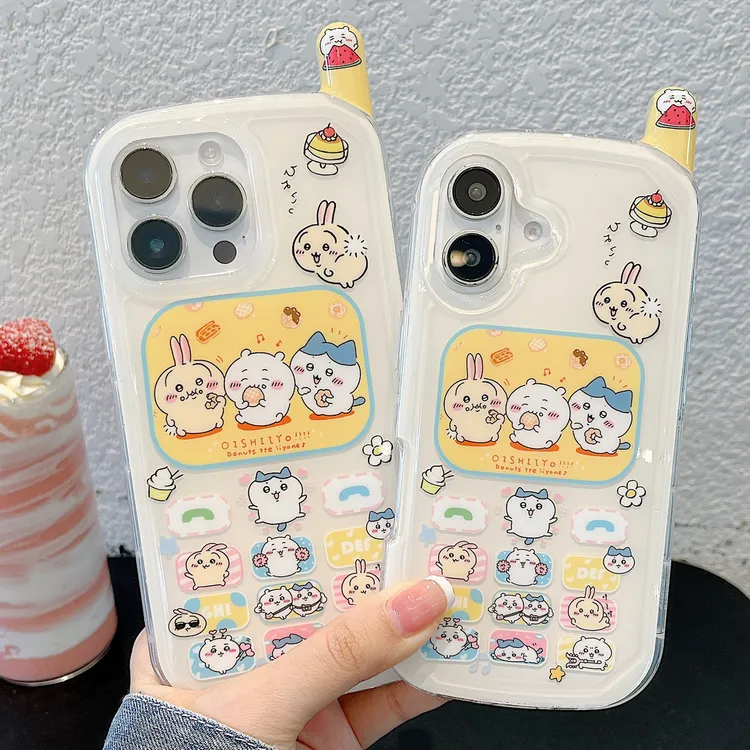 潮牌大哥大IMD可爱记忆卡哇系列适用苹果iP16promax手机壳防摔13