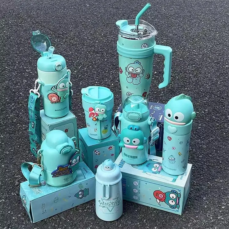 三丽鸥小丑鱼保温杯新款水杯女生高颜值学生联名蜡笔小新联名水杯