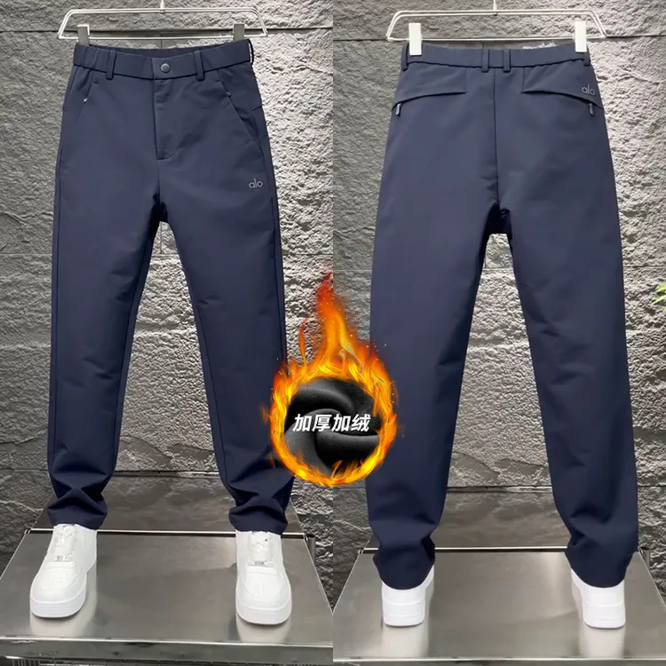 高档2025秋冬新款加绒男士休闲工装裤百搭户外冲锋裤弹力男款长裤