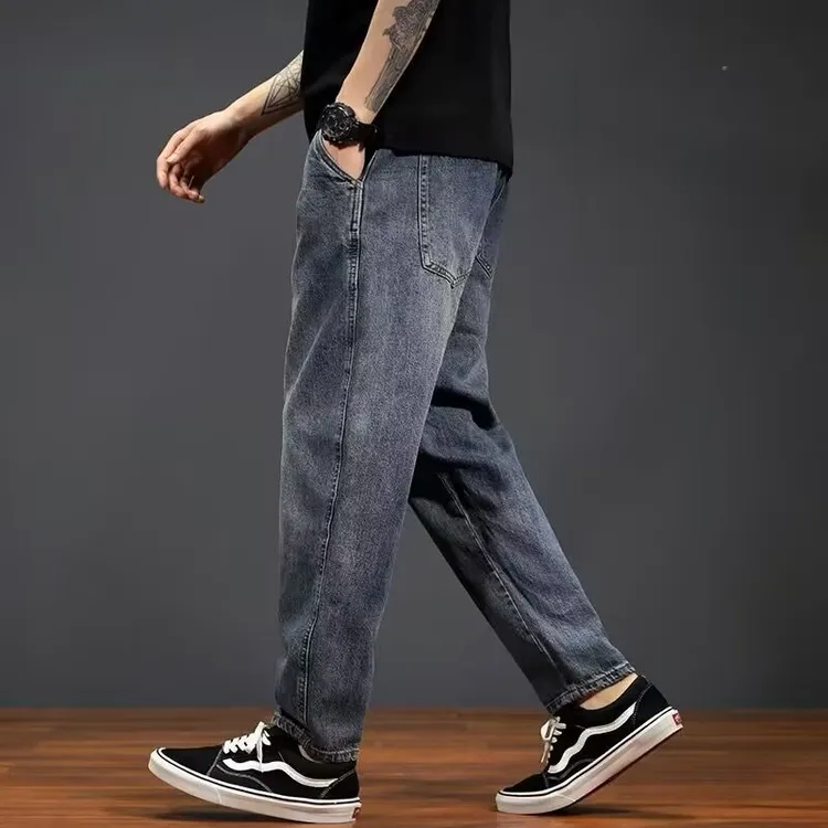 宽松复古显瘦爆款直筒新款潮流春秋男士男生男士牛仔裤秋冬款男款