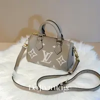 大吉中古/Lv路易威登大象灰speedynano斜挎包