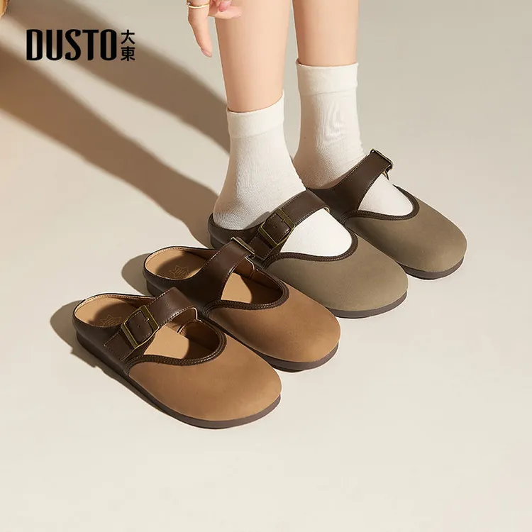 大东勃肯鞋拖鞋夏季新款出游百搭复古半拖包头软底小众鞋子女0251