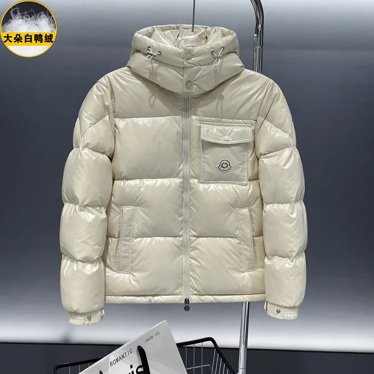 蒙口麦丝反季欧货新款羽绒服2025年冬季男女款白鸭绒加厚情侣外套