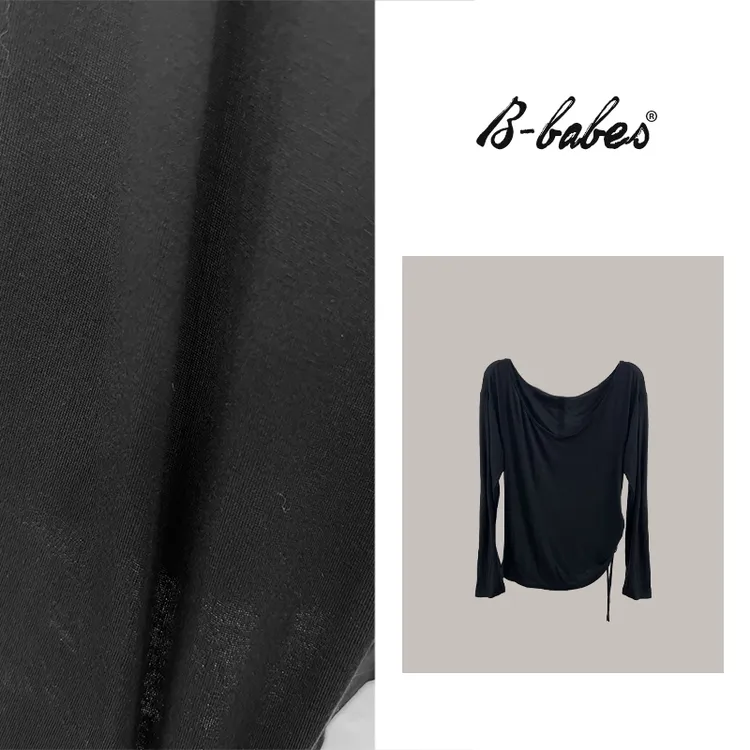 B-babes【纯欲罩衫】多穿长袖修身可调节抽褶T恤绝美外搭上衣
