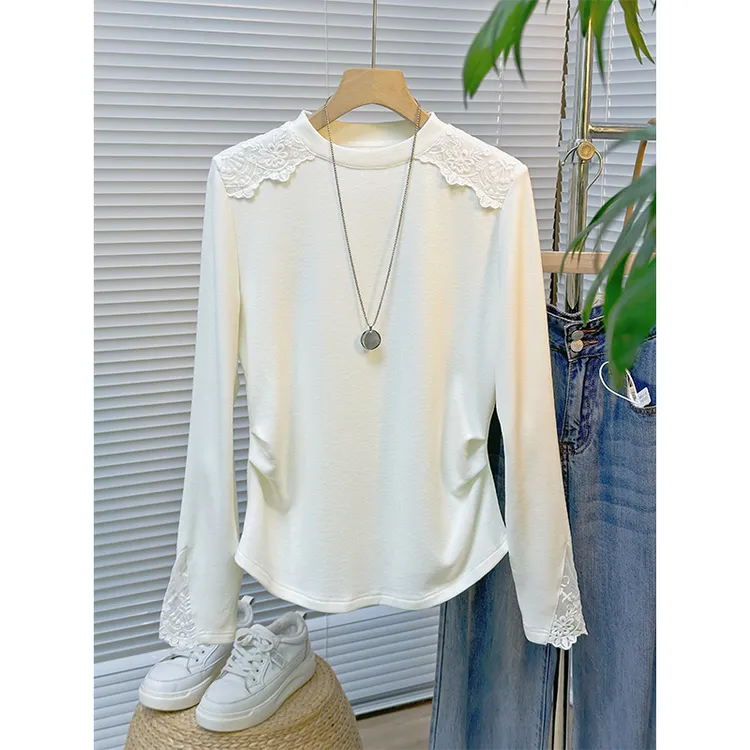 SPW私品味 2025秋冬 德绒自发热简约百搭长袖上衣 W103414