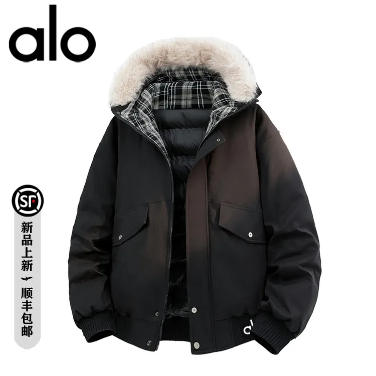 【官方奥特莱斯】品牌折扣 2025美式新款毛领棉衣面包服痞帅男棉服