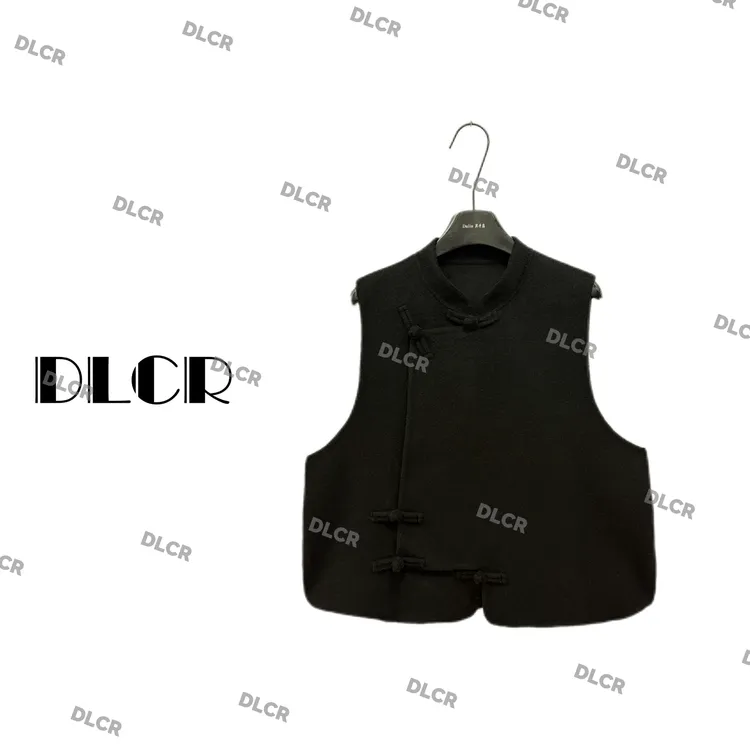 DLCR【大琳】2025新款中国风轻奢复古简约羊毛新中式气质马甲