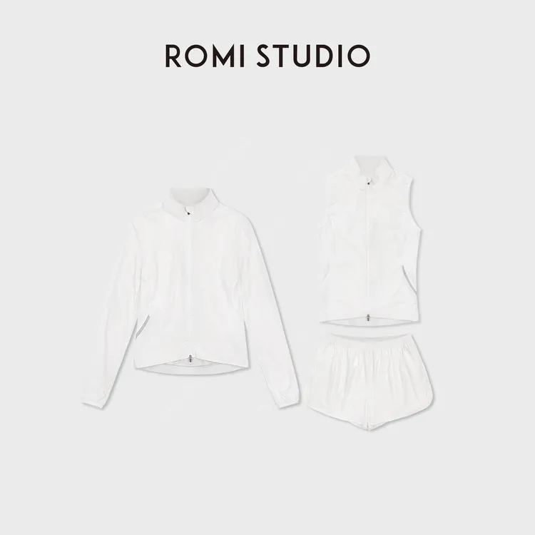 ROMI STUDIO“专业运动”弹力凉感修身双拉链调节三件套RWDSW91926