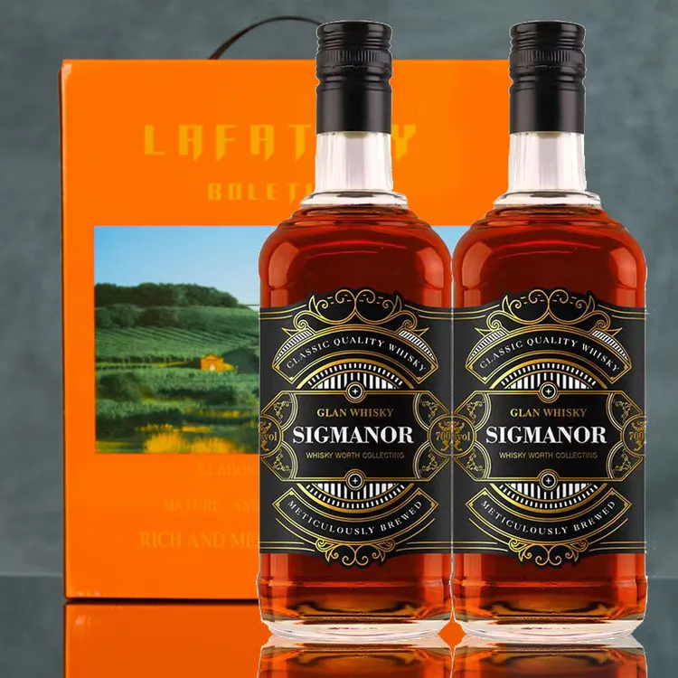 （双支礼袋装）格兰威士忌40度大容量700ML过年春节送礼年货节聚会