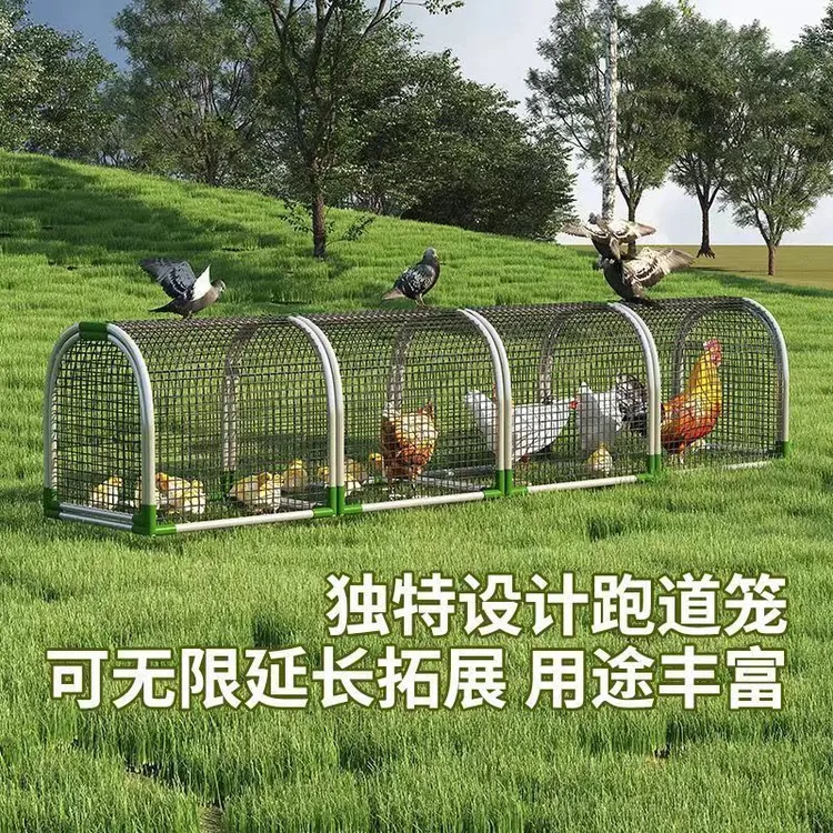 铁网家用鸡笼兔笼跑道养鸡隧道笼子清仓户外鸡笼特大号清仓处理