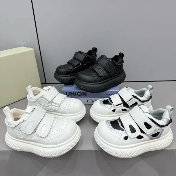 述，新款娃娃头双魔术贴丑萌鞋舒适百搭休闲底厚5公分