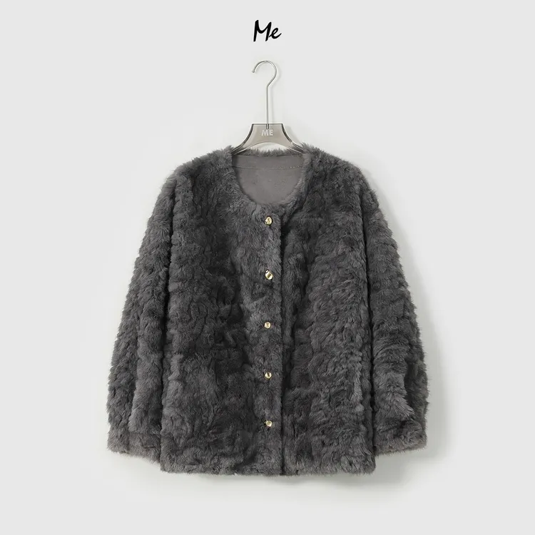 ME【卷王】TEDDY卷毛锁温保暖奢牌感时尚百搭毛毛外套MESA4442