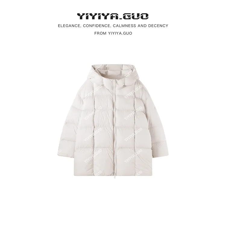 yiyiya.Guo艺艺吖【云朵抱抱】新款连帽休闲百搭鹅绒外套100384SS52