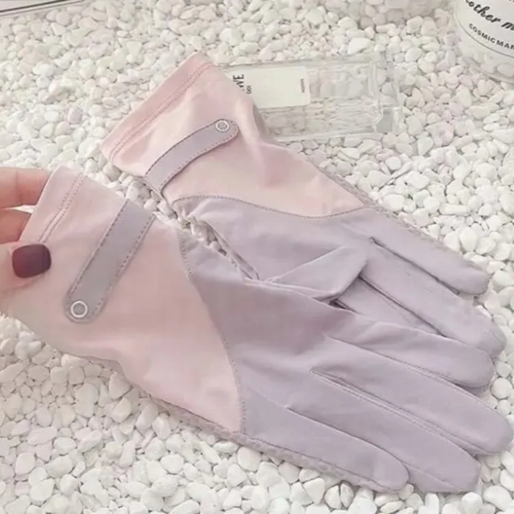 防晒手套女薄款冰丝防紫外线透气情侣防滑春夏季骑行户外四季2025