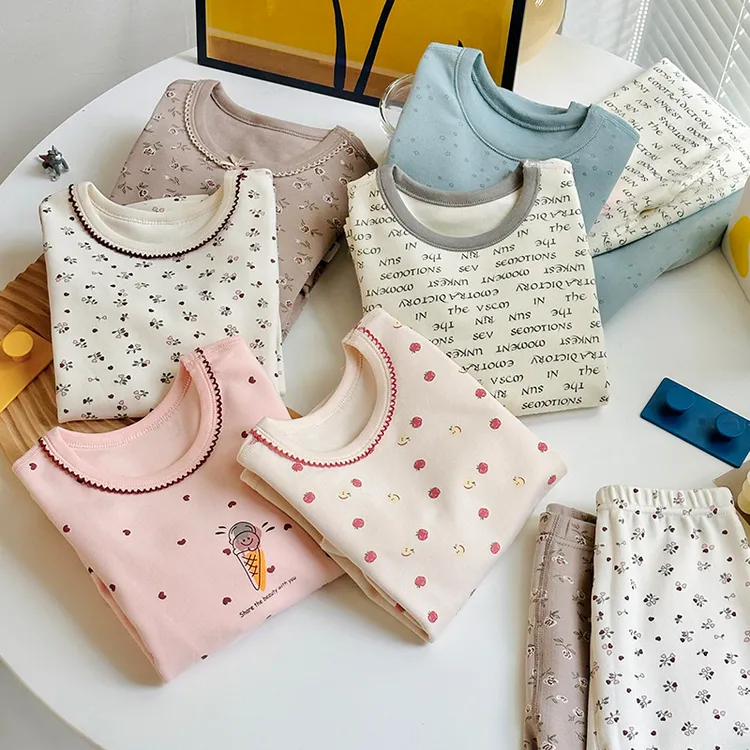 25儿童秋衣套装宝宝舒绒秋衣裤男女童纯棉保暖内衣卡通家居服睡衣