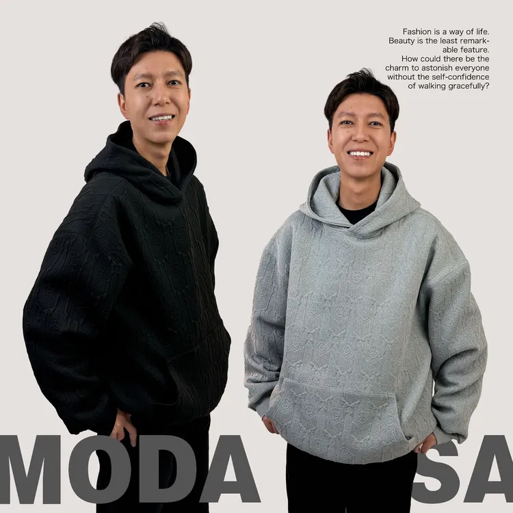 茉达霓莎MODANISA民族风设计师运动卫衣休闲秋冬宽松（mdn-218）