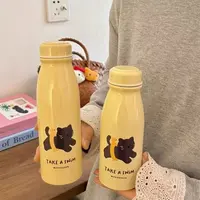奶fufu女士高颜值ins学生小巧便携水杯可爱简约随手牛奶瓶保温杯
