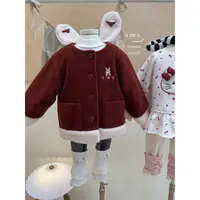  釉兮·25冬~拼色下摆小兔子外套269401（汉服童装）