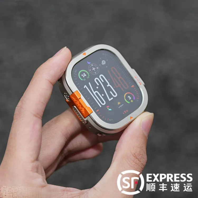 适用AppleWatch ultra3代钛合金保护壳S11苹果iwatch10手表金属壳