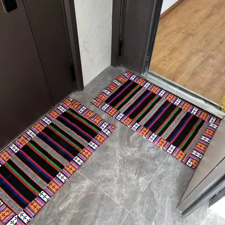 藏式风格高端入户玄关门垫家用舒适美观吸水浴室地垫