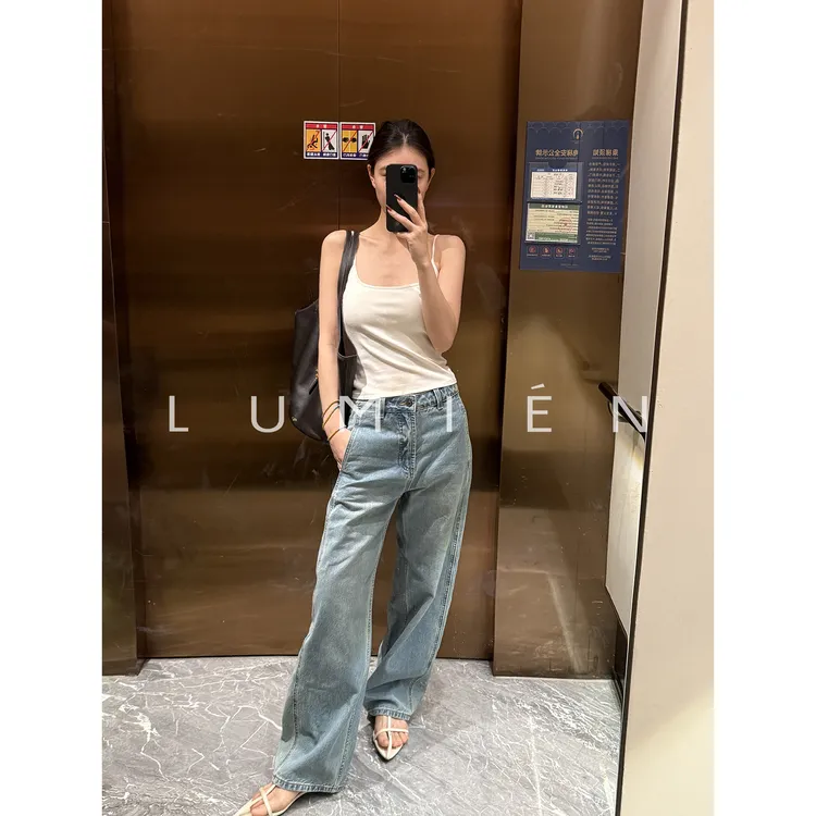 【LUMIEN 新品】舒适极简风慵懒风直筒百搭牛仔裤LX5GKK021