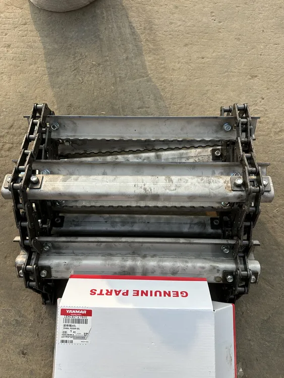 洋马1180不锈钢4.5厚爬杆总成，自强链条