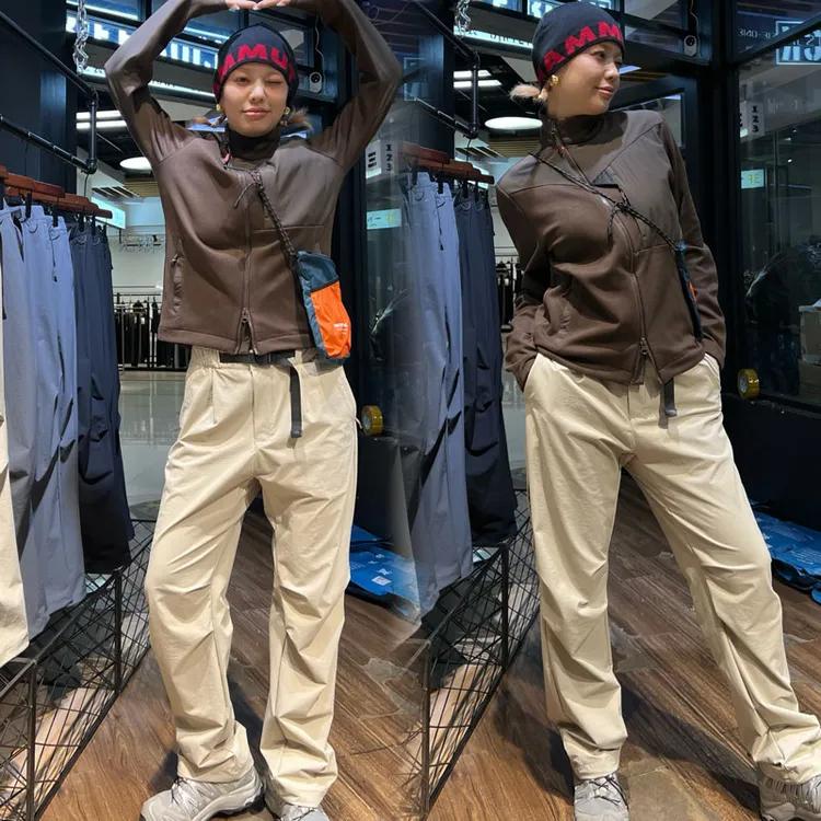 【大嘴衣说】舒适出行情侣户外跑步运动百搭款梭织工装休闲裤D2920