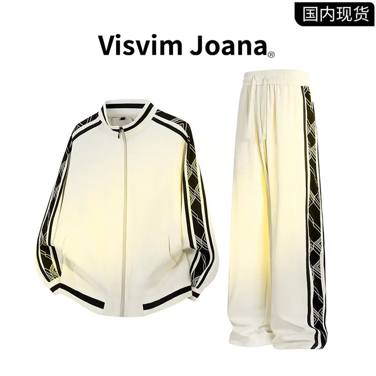 【品牌现货撤柜】VISVIM JOANA休闲运动套装秋季男士条纹外套运动服