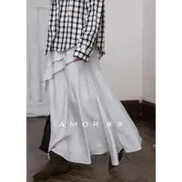 AMOR禾末 “浪漫诗人”灵动氛围感不规则搭片设计A字显瘦半身裙