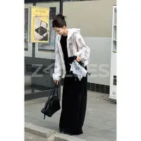 Z.blues【人生貂】又富又美 十字水貂皮草外套YZLHKZ0231