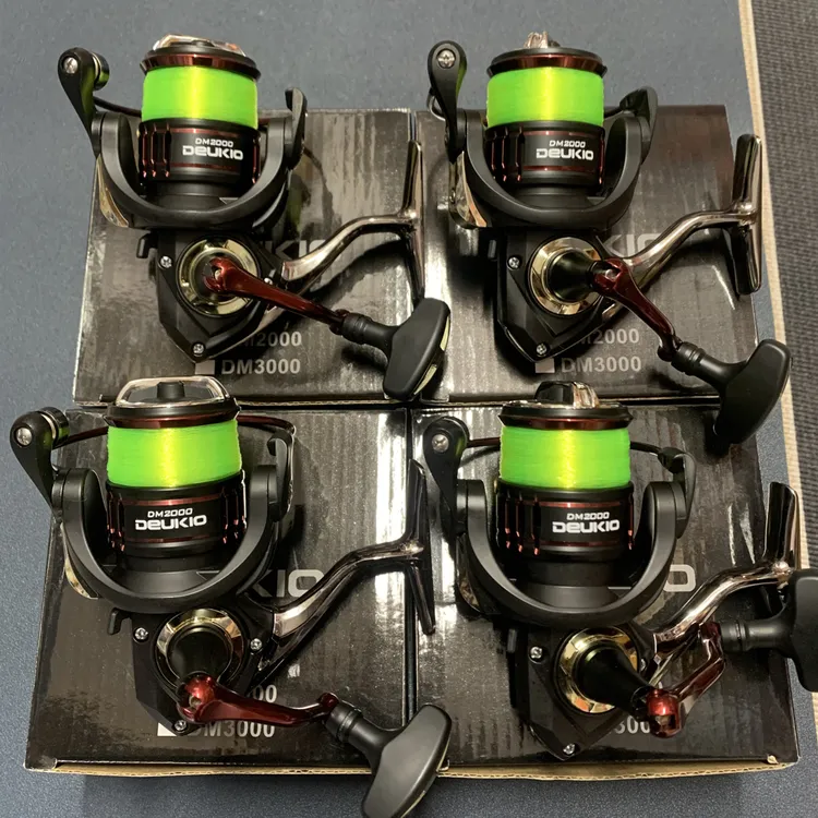 金属纺车轮2000型金属线杯摇臂轮脚左右手互换结实耐用福利包邮