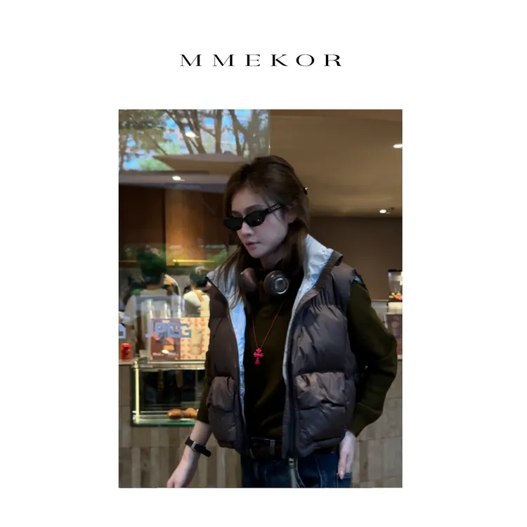 MMEKOR“海盐马甲”2025新款秋款摩登街头时髦上衣 30290