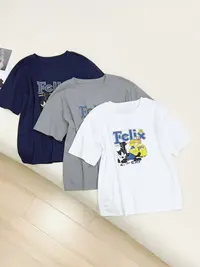 韩版休闲减龄宽松百搭圆领短袖恤女洋气衣服女