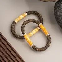 沉香莺歌绿奇楠99分结香沉香随形药片片珠单圈手串（多样性发其一）