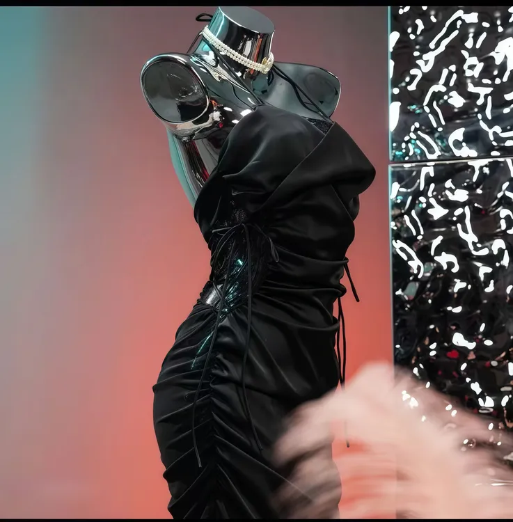 相思伴月升【80-200斤】女士复古镂空性感长款夏季薄款纯色睡裙女