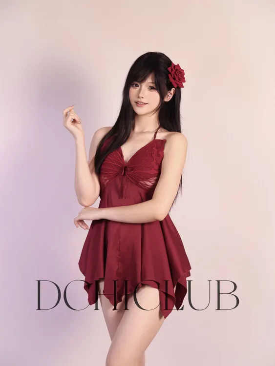 【DCHI】欲蝶-性感露背系带式连衣裙