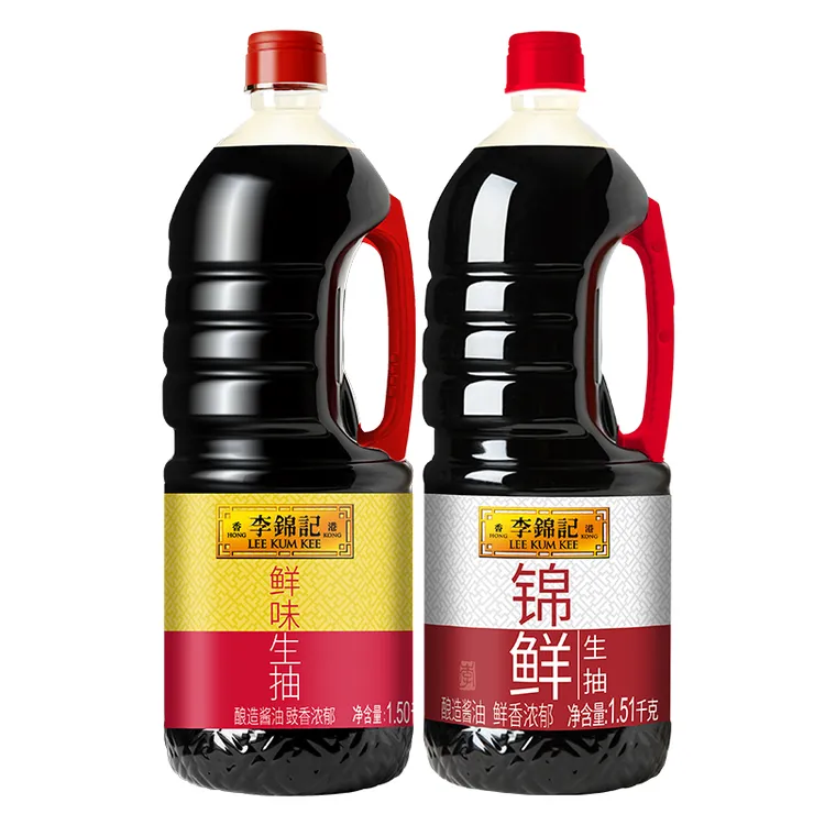 李锦记锦鲜生抽1.51kg*2/升级鲜味1.5kg精选非转基因黄豆酿造酱油